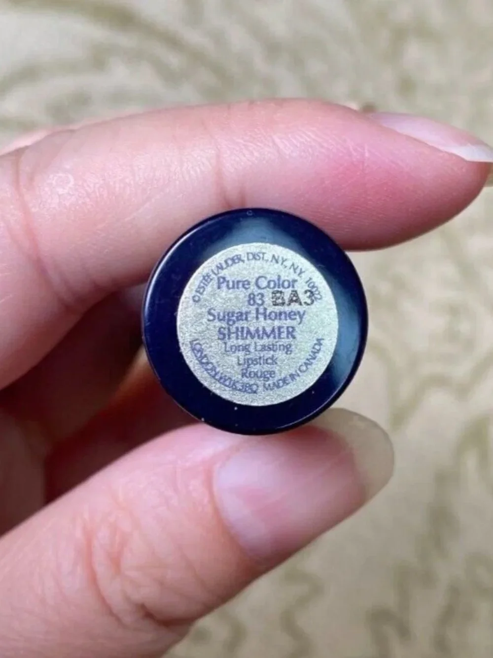 New Estee Lauder Pure Color Long Lasting Lipstick~SUGAR HONEY SHIMMER~Rare